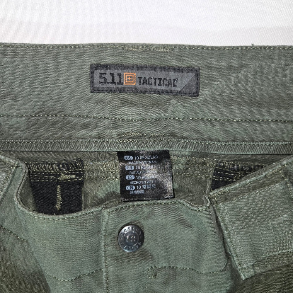 5.11 Tactical Stryke Cargo Pants Olive Green Ripstop Womens 10 Regular Utility - Picture 3 of 10